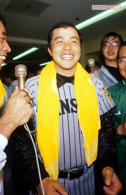1985年に日本一になった阪神タイガース、祝賀会に参加した掛布雅之