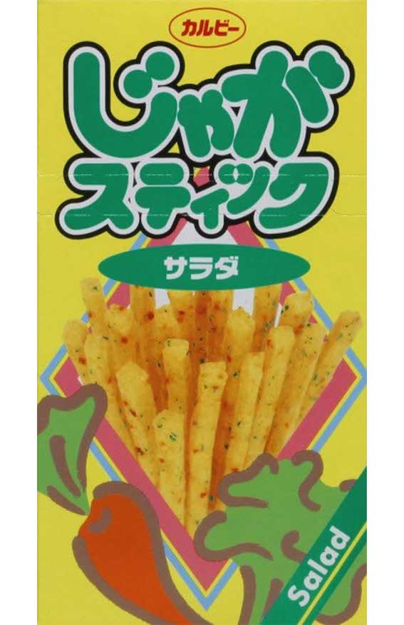 『じゃがりこ』テスト販売時の名称は「じゃがスティック」で、今のような円柱形ではなく、四角柱で現在よりも長いものだったという