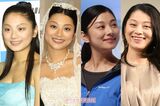 小池栄子（写真左から'03年・23歳、'08年・28歳、'12年・32歳、'21年・40歳）