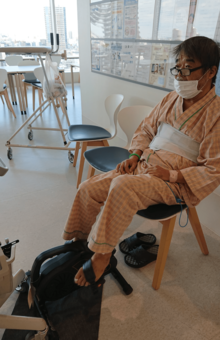 リハビリ中、ブログにアップされた写真には励ましの声が多く寄せられた