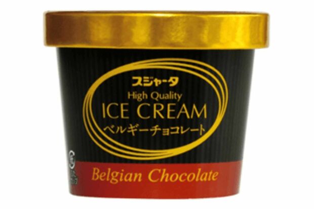 そのカタさが広く愛されているスジャータアイスクリームには「ベルギーチョコレート味」も　価格　¥340（ジェイアール東海パッセンジャーズHPより）