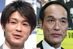 わきまえたコメントが好評の内村航平(左)と連日の“言いがかり”が批判された東国原英夫氏