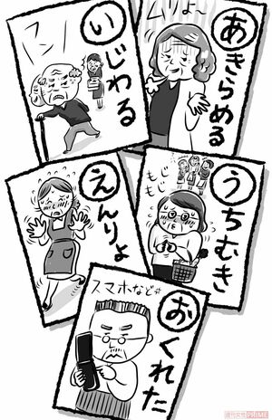 こんな高齢者は笑顔で過ごせない！の「あいうえお」