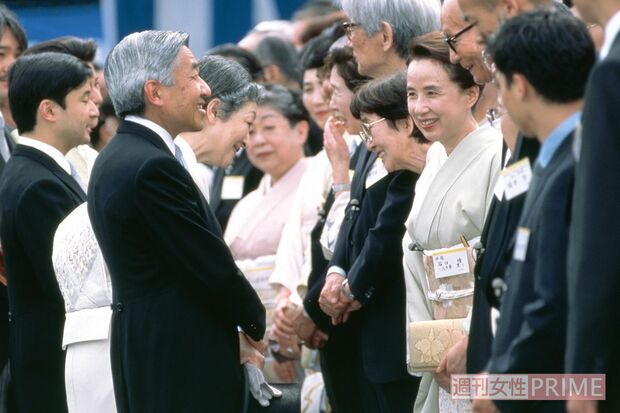 1996年5月、春の園遊会にて