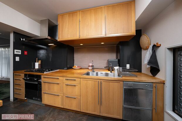 最小限の動作で調理ができる配置に！　撮影／伊藤和幸