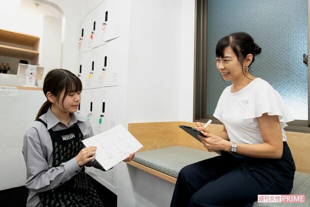 簡単なカウンセリングを行い、自分に合ったコースを選択　撮影／渡邉智裕