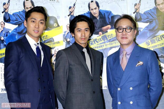 2015年放送のNHK・BSプレミアム『一路』で時代劇に初挑戦した永山絢斗（写真中央）