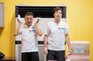 パラ応援大使を務めたパックンマックン。暑さに負けない熱量で2時間の撮影を終えた
