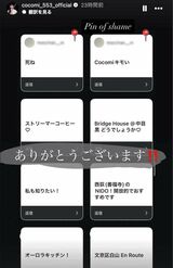 フォロワーに《ペット同伴OKのカフェを教えて》と質問していたCocomi。寄せられた回答をストーリーズで公開した中で「死ね」「Cocomiキモい」というアンチの声を目立ちやすいようにピン留め（Cocomiのインスタグラムより、画像は一部編集部で加工）