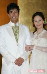 高嶋政宏とシルビア・グラブの結婚披露宴にて（'05年）