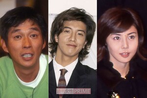 左から明石家さんま、木村拓哉、松嶋菜々子