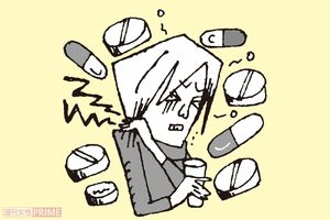 五十肩に潜む地獄「効果のない痛み止めの薬漬けで、依存症に…」　イラスト／小島サエキチ