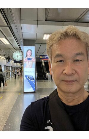 金髪になった辛坊治郎（本人公認公式Xより）