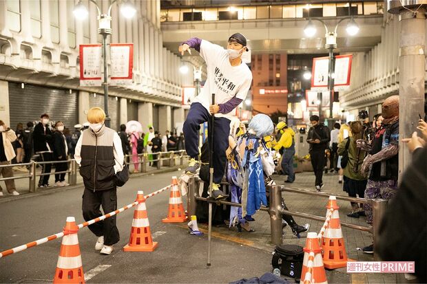 渋谷ハロウィーンの様子（2022年10月31日撮影）