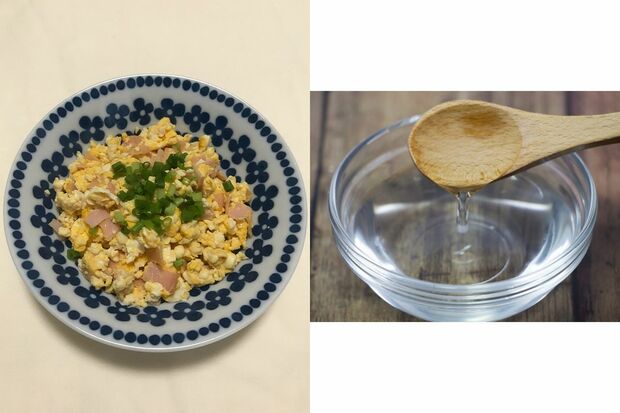 【夕食】MCTオイルは通常1日あたりの摂取量は2g程度だが、がん治療のため山崎先生は40g摂取。短時間に大量に飲用すると、腹痛や下痢を起こすので時間をかけて摂取する