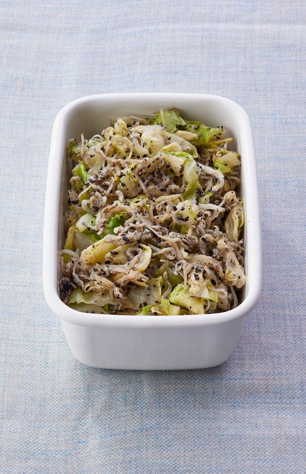 キャベツのじゃこごまあえ