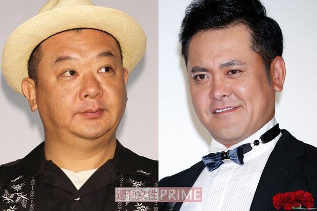 左から木下隆行、有田哲平