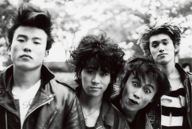 ホコ天時代の1枚。左から2人目の伊藤に代わり寺岡が加入