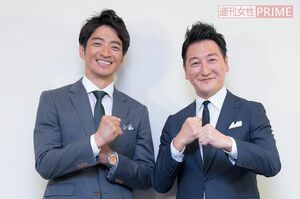 有馬隼人さん（左）と堀潤さん