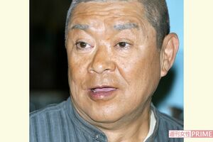 2004年、連続ドラマ小説『天花』撮影時の財津一郎さん。写真は2003年12月に撮影