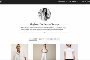 メーガン妃が2025年3月25日までに開設した『shopmy』というウェブサイト