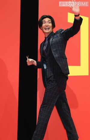 映画『コンフィデンスマンJP』ワールドプレミアでの三浦春馬さん（'19年5月）