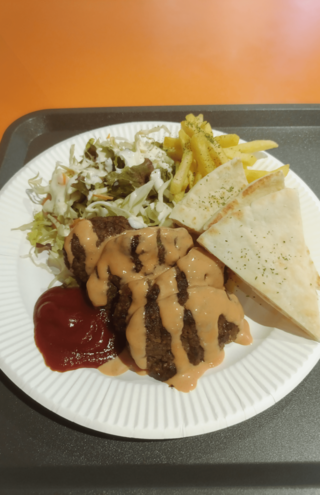 トルコ風ミートボールプレート(2980円)を実食したが、記者の口には合わず……