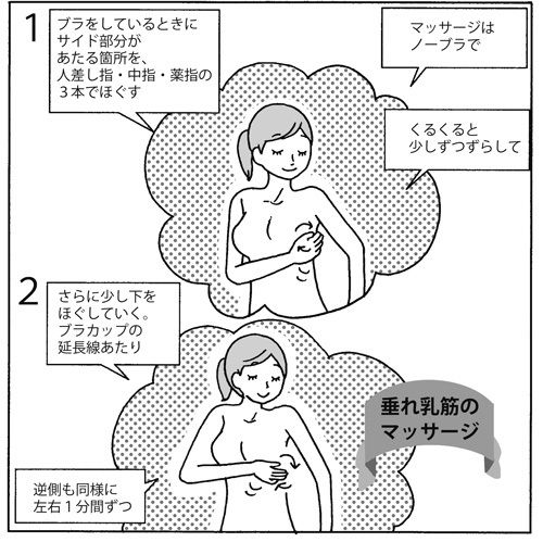 『2週間でおっぱいがグングン育つ！うっとり美乳塾』（主婦と生活社刊）より