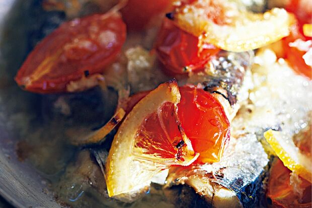 オイルサーディンのパン粉焼き　撮影／砂原 文