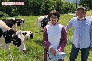 軽井沢にて。樫山文枝は綿引勝彦さんの空気を感じるため今も行きたくなるそう