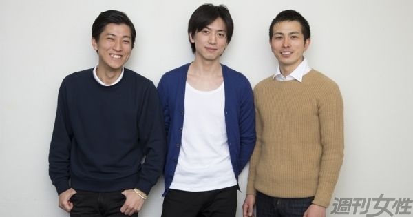  左から富岡大地さん、岡本亮一さん、阿部友彦さん。三人のプロフィールはページ下部をご覧ください
