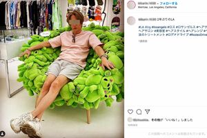 2021年10月、小倉優子の元夫・Kさんはインスタでロス訪問を報告