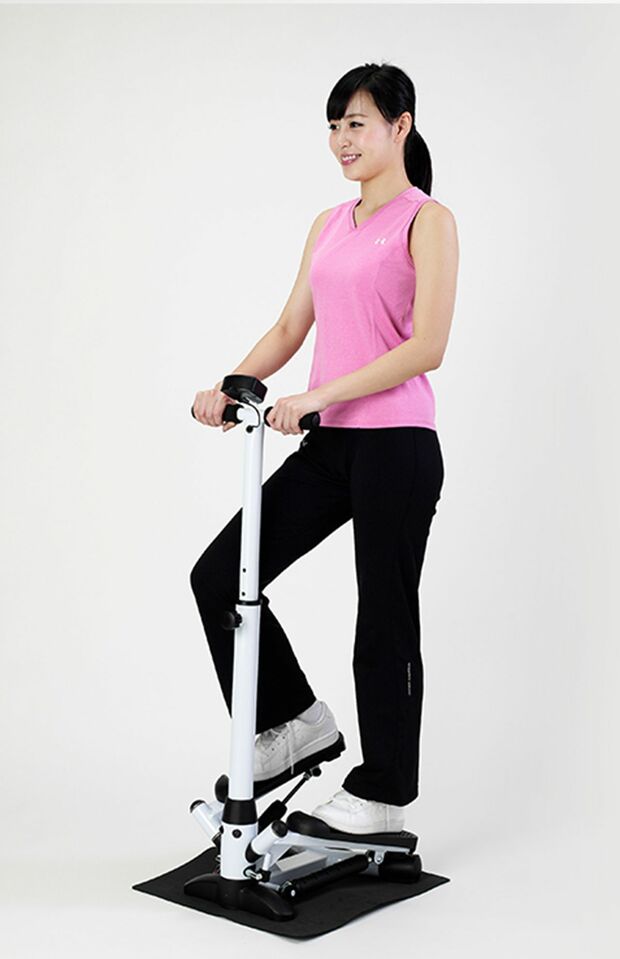 ハンドル付きでバランスが取りやすい『ステッパー』