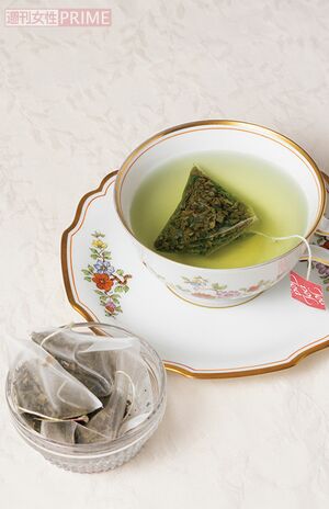 チャンガラティの「レモンマートル+緑茶ブレンドティーバッグ」 撮影/矢島泰輔