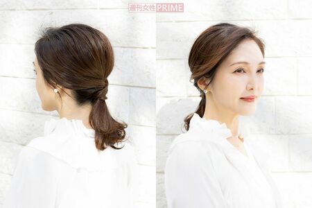 Style2「ひとつ結び」 撮影/矢島泰輔