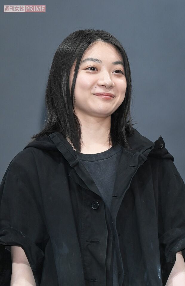 舞台『染、色』取材会に出席した三浦透子（2021年5月）