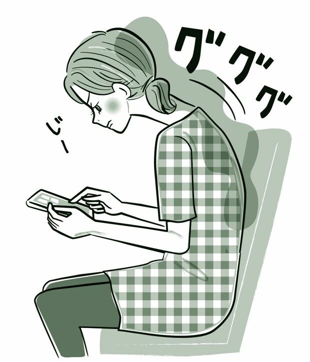 長時間の操作で引き起こす危険な「スマホ巻き肩」とは
