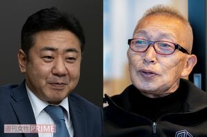 左から渡辺隆（錦鯉）＝撮影／北村史成、ビートきよし＝撮影／佐藤靖彦