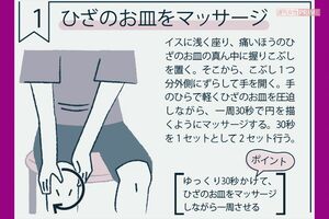 ひざのお皿をマッサージ