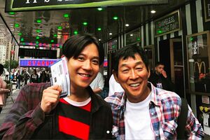 小出恵介と明石家さんま（@kaykoideより）