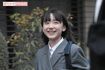 中学校入学式で笑顔(2017年4月13日)