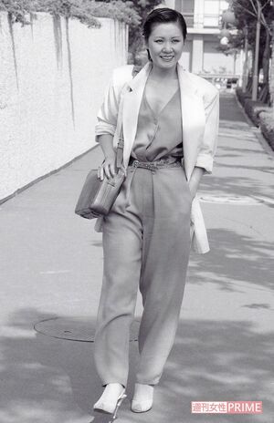 梓みちよさん。’80年の取材時には髪を短くしてイメージチェンジ