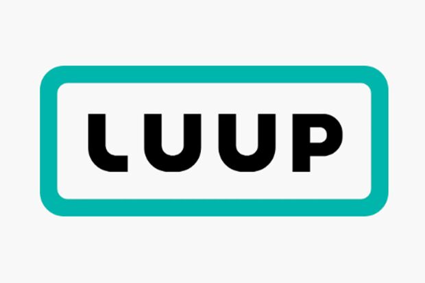 都内で頻繁に見かけるようになった『Luup』のロゴ（公式ホームページより）