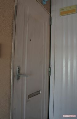 表札は『川』と手書きで書かれていた