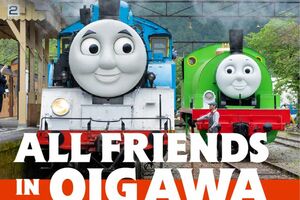 『きかんしゃトーマス号』（左）と『きかんしゃパーシー号』（大井川鐵道公式サイトより）