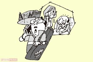 「休みの日はゴルフに行くから」と休日の臨時往診をいやがる在宅医も!イラスト/小島サエキチ