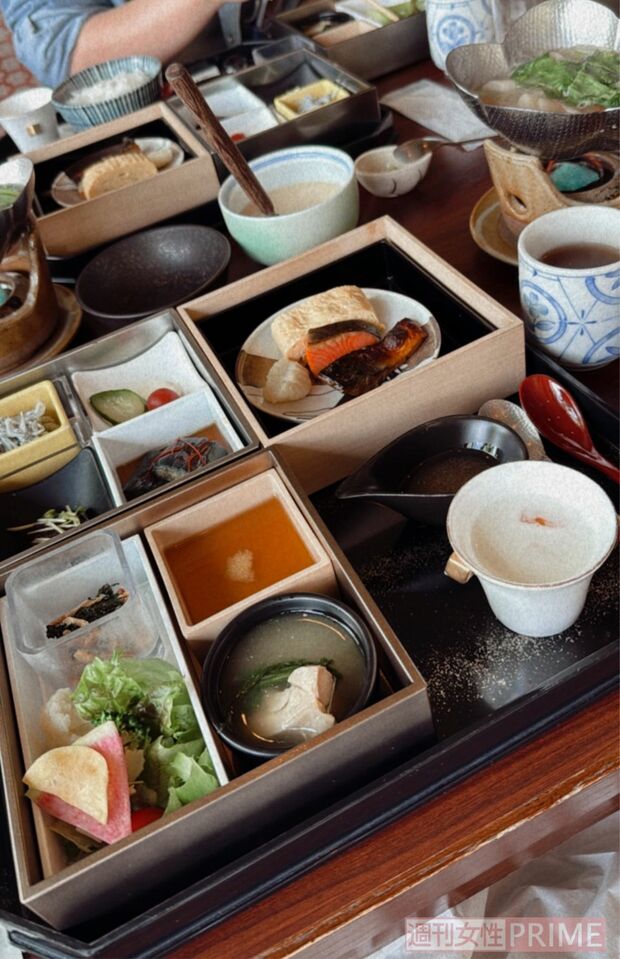 旅の楽しみは美味しい食事!堪能しました 写真提供/加藤綾菜