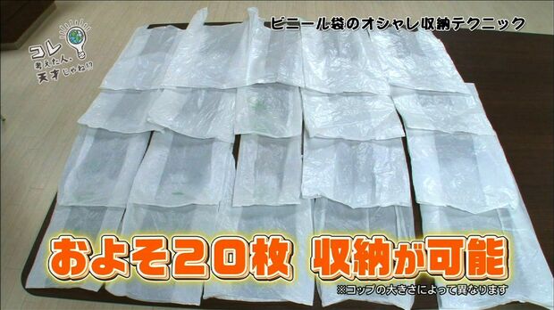 ビニール袋のオシャレ収納テクニック3