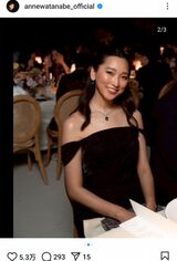 フランスの高級ジュエリーブランド『ショーメ』パーティに参加した杏（本人のインスタグラムより）