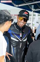 2025年7月6日、富士スピードウェイの二輪ロードレースに出場し、2位に入賞した長瀬智也